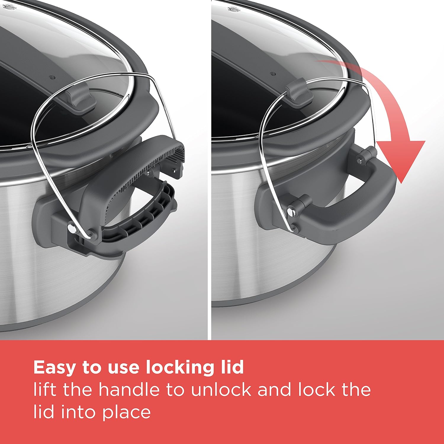 BLACK+DECKER SCD1007 7-Qt Locking Lid Digital Slow Cooker P298635