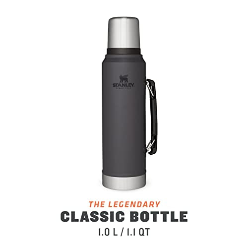 Stanley Classic Legendary Thermos Flask 1L Charcoal, BPA-Free Stainless Steel Y3195