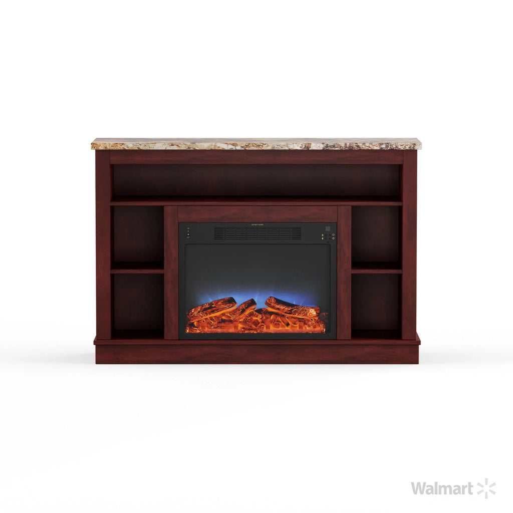 Cambridge Seville 47" Freestanding Electric Fireplace with Remote, Mahogany Mantel P837