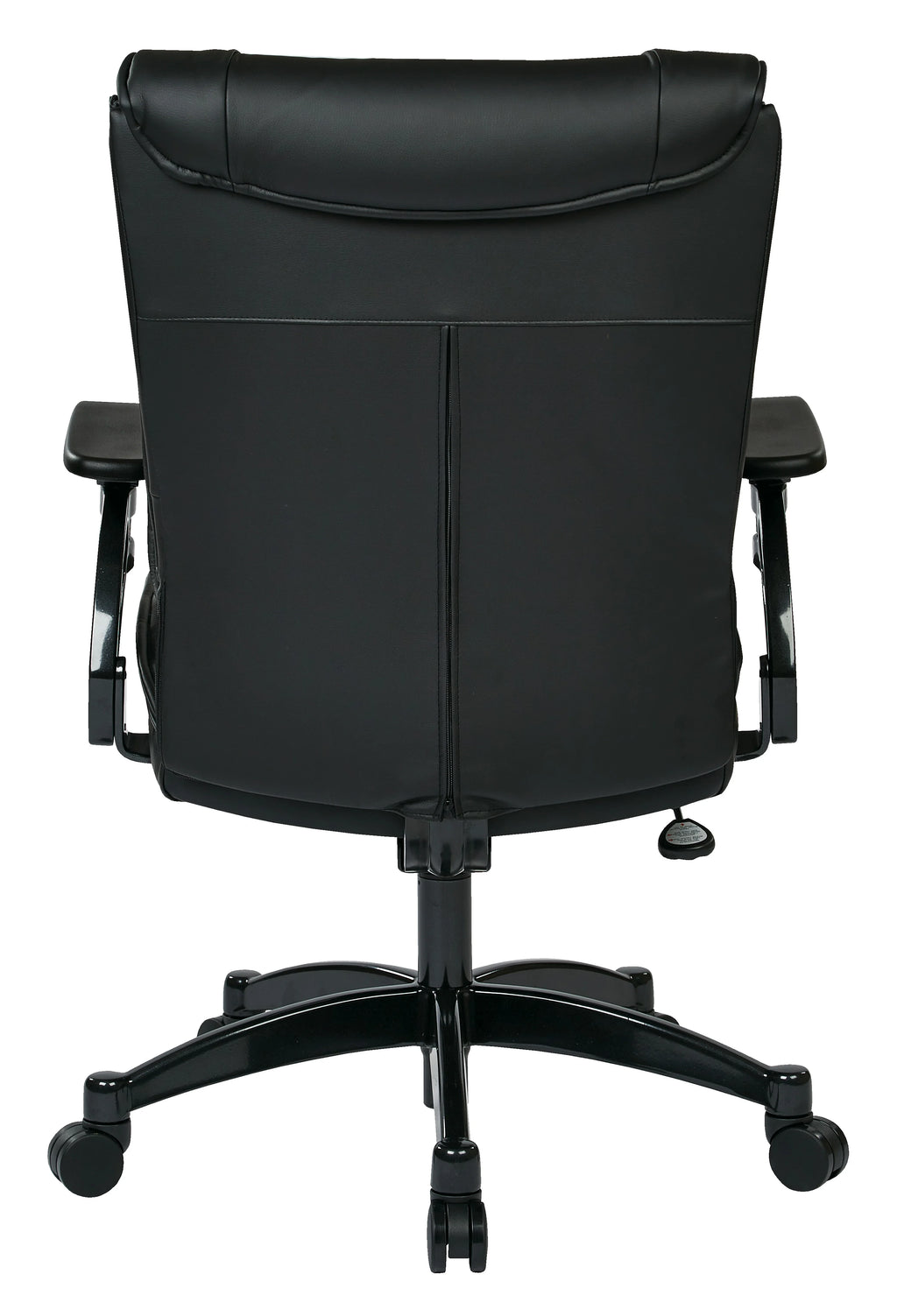 SPACE Seating Black Bonded Leather Conference Chair with Cantilever Arms G199
