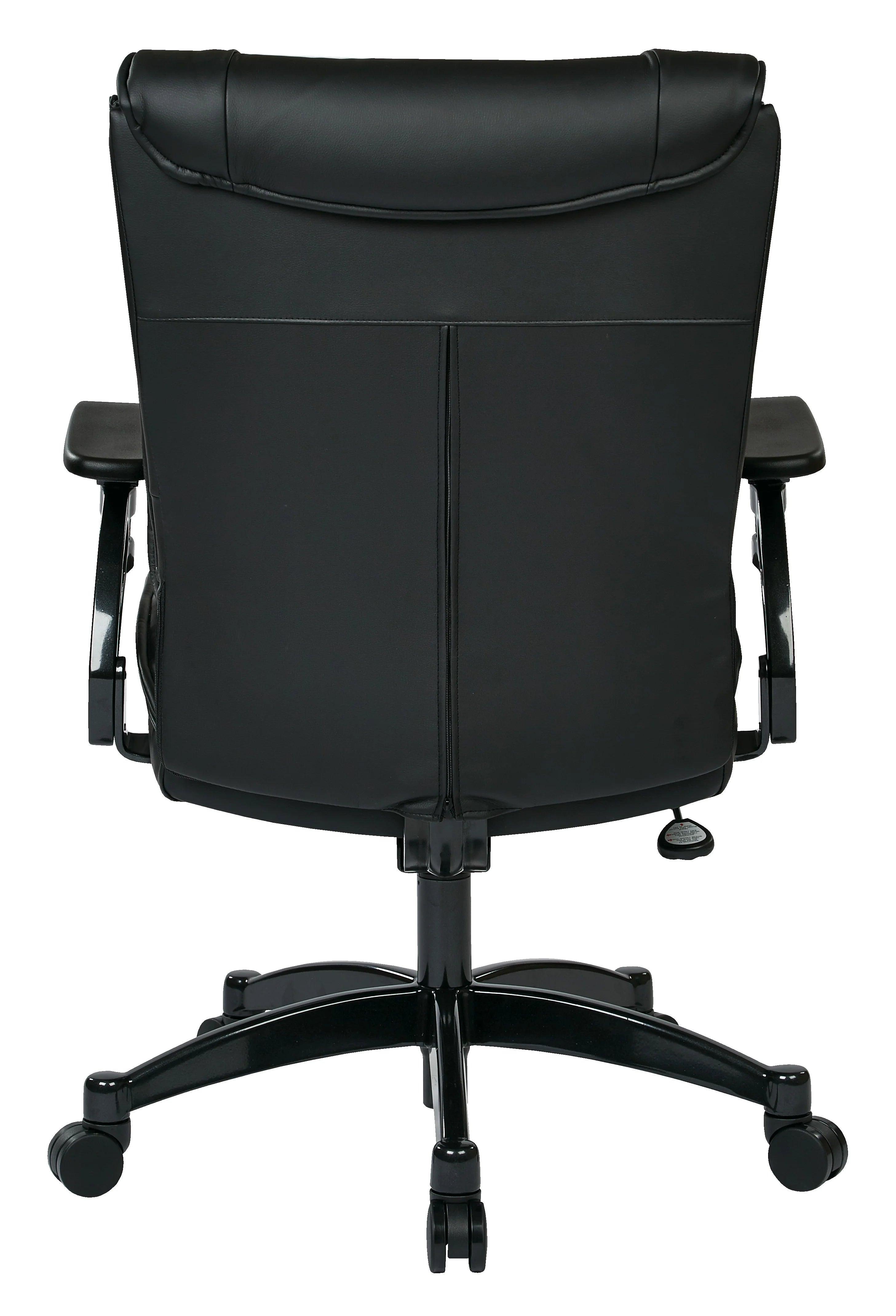 SPACE Seating Black Bonded Leather Conference Chair with Cantilever Arms G199