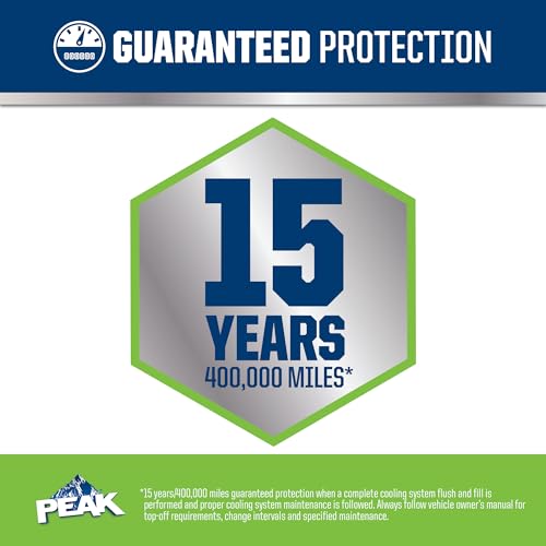 PEAK OET Extended Life Green Antifreeze/Coolant for Asian Vehicles, 1 Gal. A115324