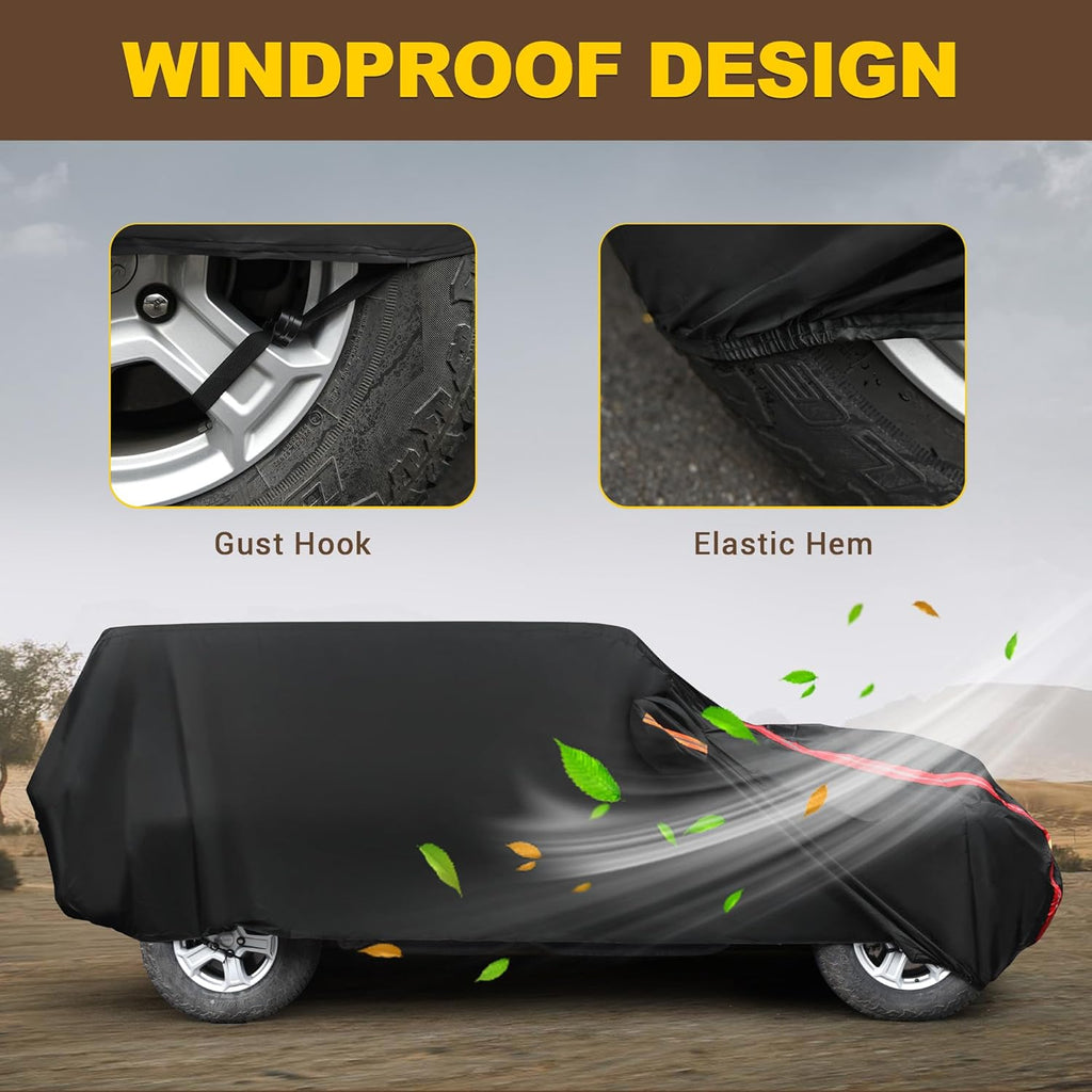Jeep Wrangler 4 Door All-Weather Car Cover 210D Oxford Cloth S889495