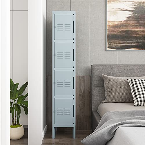 STANI Metal Locker with Lock, Tall Steel Storage Cabinet for Home, Gym, Office N537906