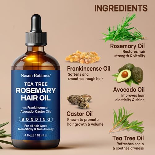 Nexon Botanics Tea Tree Rosemary Hair Oil 4 fl oz H563