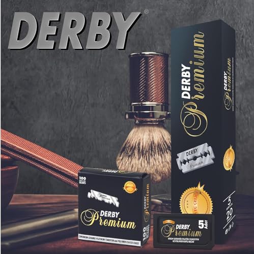 Derby Premium Double Edge Razor Blades, 100 Count P82512