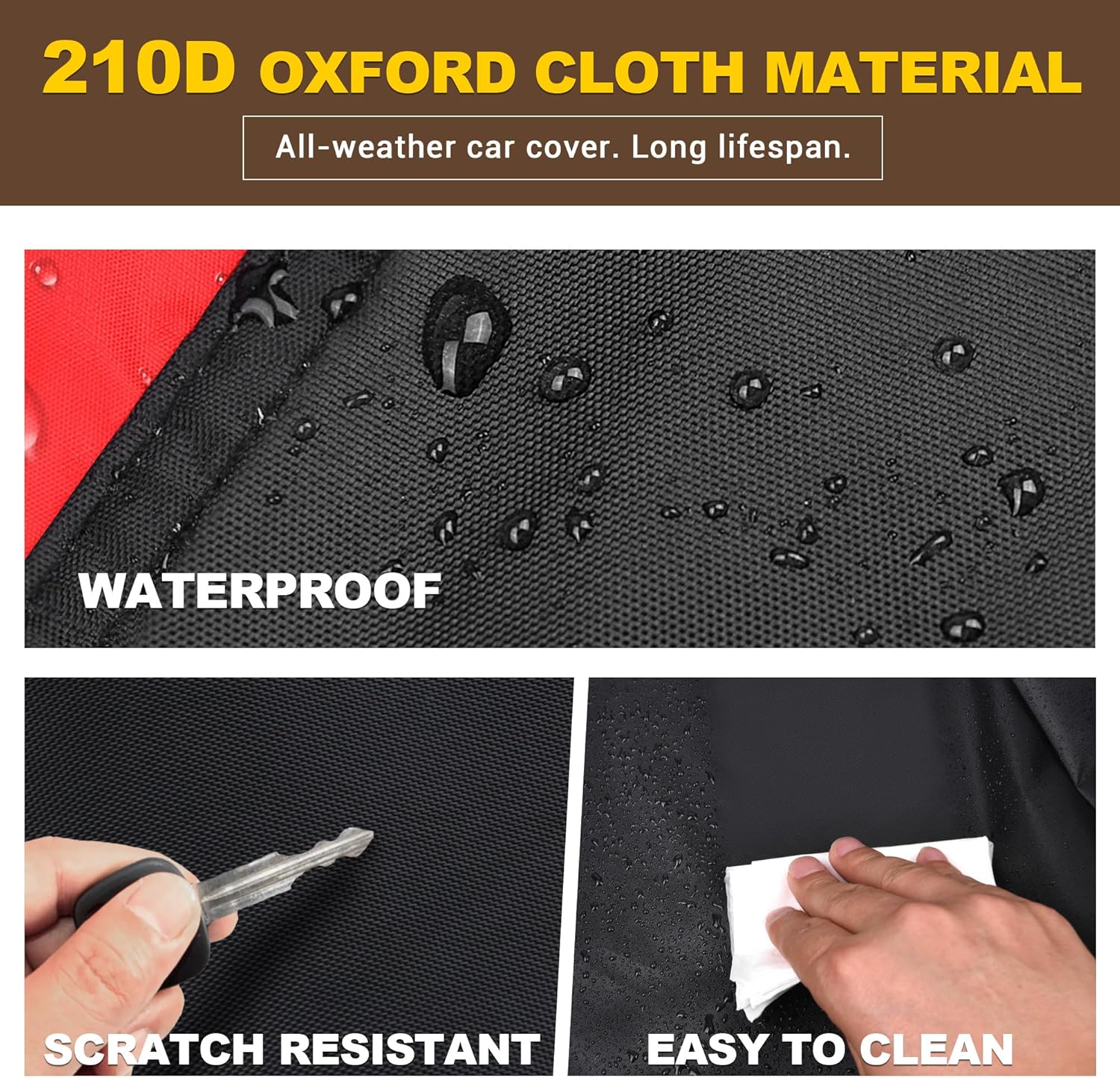 Jeep Wrangler 4 Door All-Weather Car Cover 210D Oxford Cloth S889495