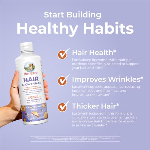 MaryRuth's Women's Hair Growth MAX Liposomal with Biotin & Pumpkin Seed Oil, 15.22 Fl Oz Y760