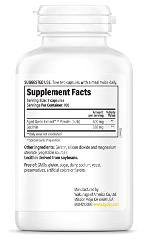 Kyolic Aged Garlic Extract Formula 104 Cholesterol Health, 300 Capsules E29183