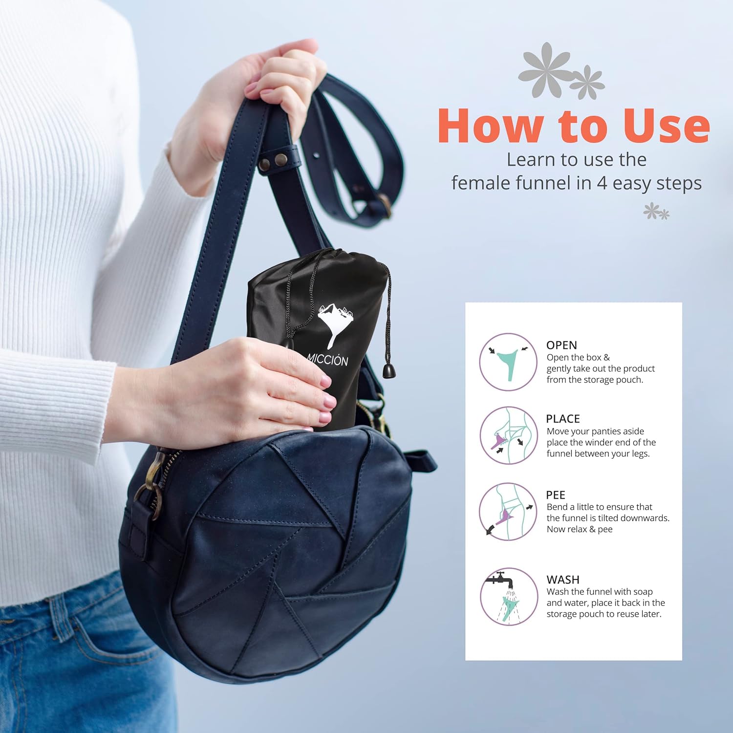 Female Urinal - Leakproof Portable Pee Cup for Women - Reusable, Camping & Post Surgery C117941