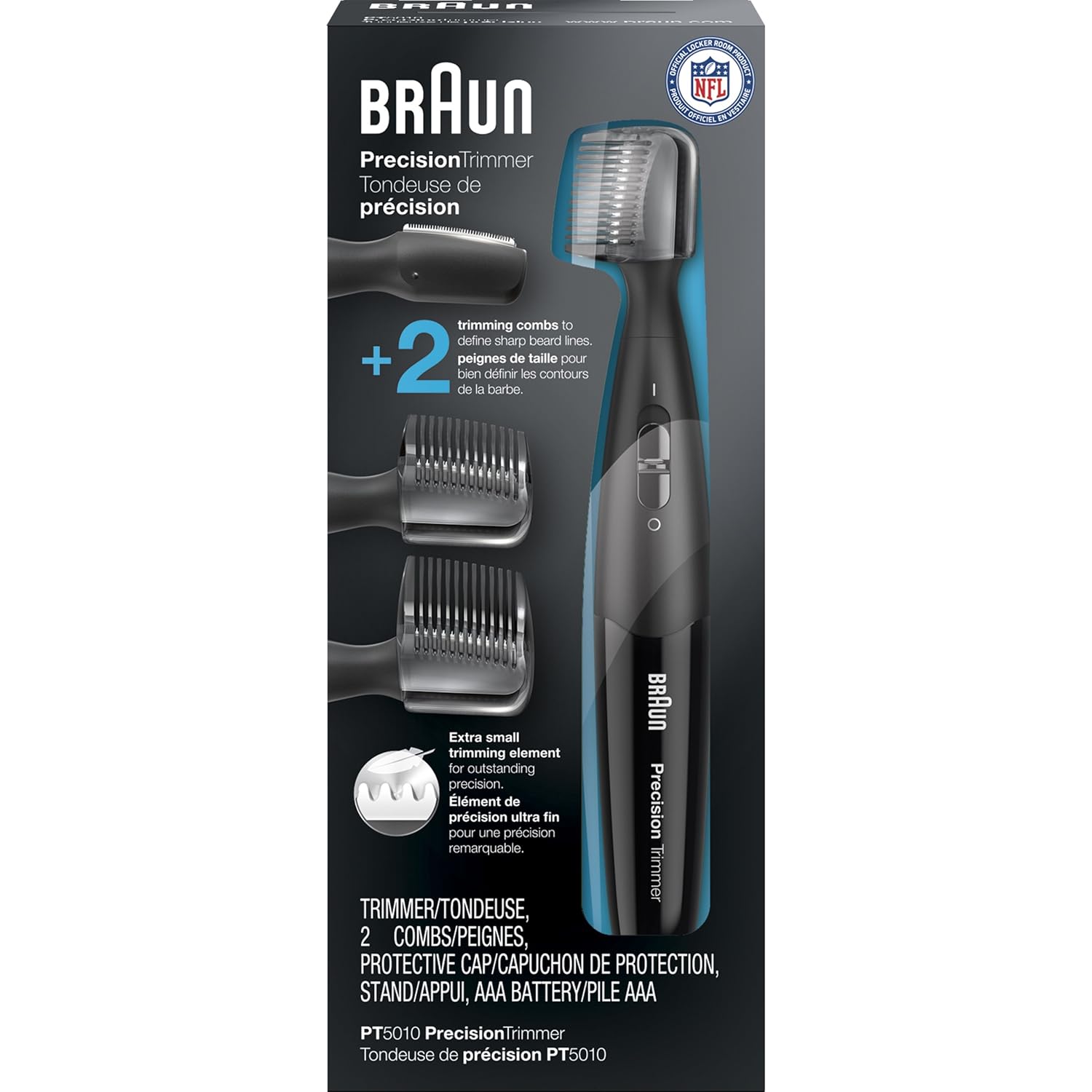 Braun Precision Trimmer PT5010, Men's Beard, Ear & Nose Trimmer B195