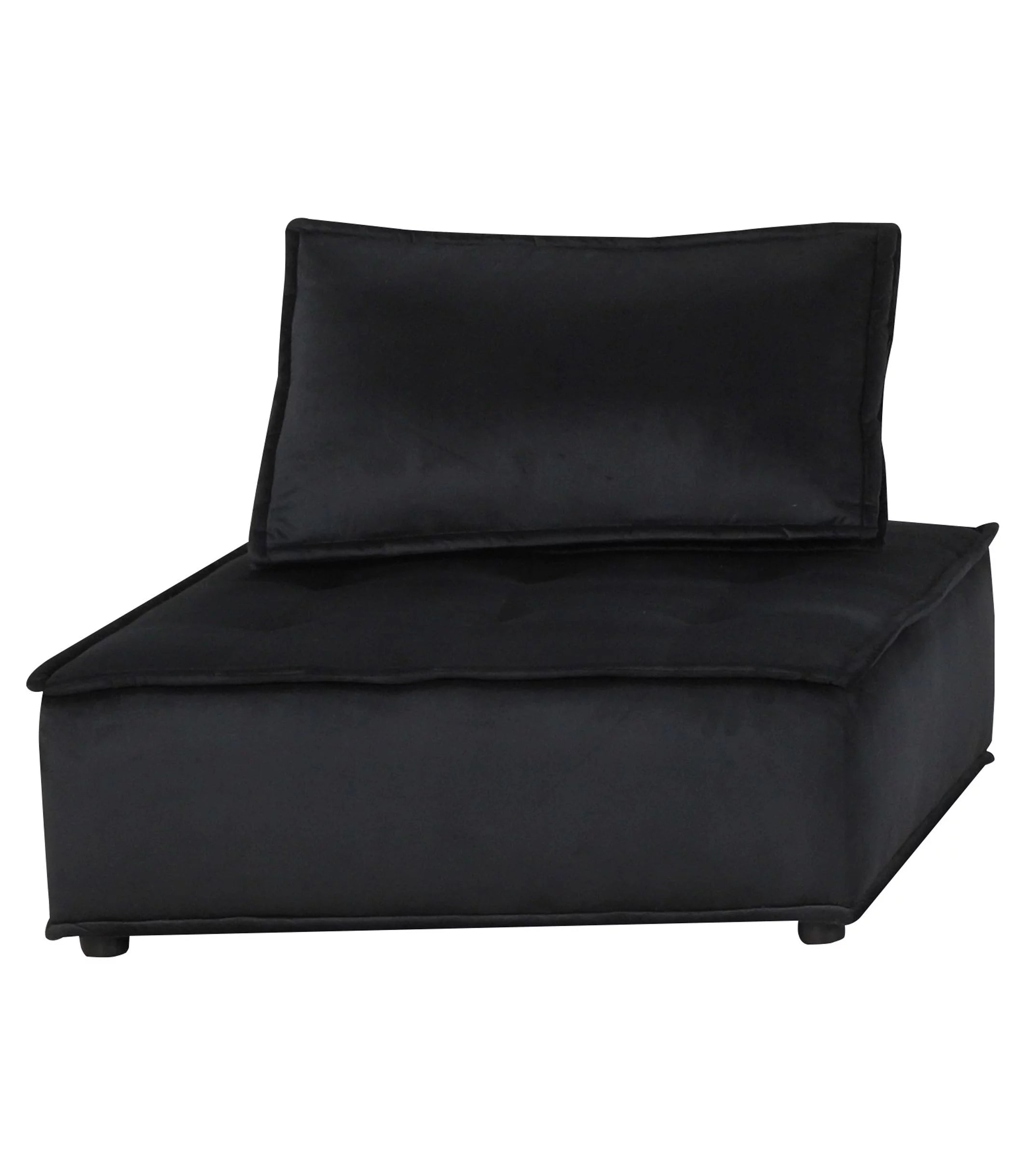 CoSoTower Armless Lounge Chair with Tufted Foam Seat and Pocket Coil Springs I7650