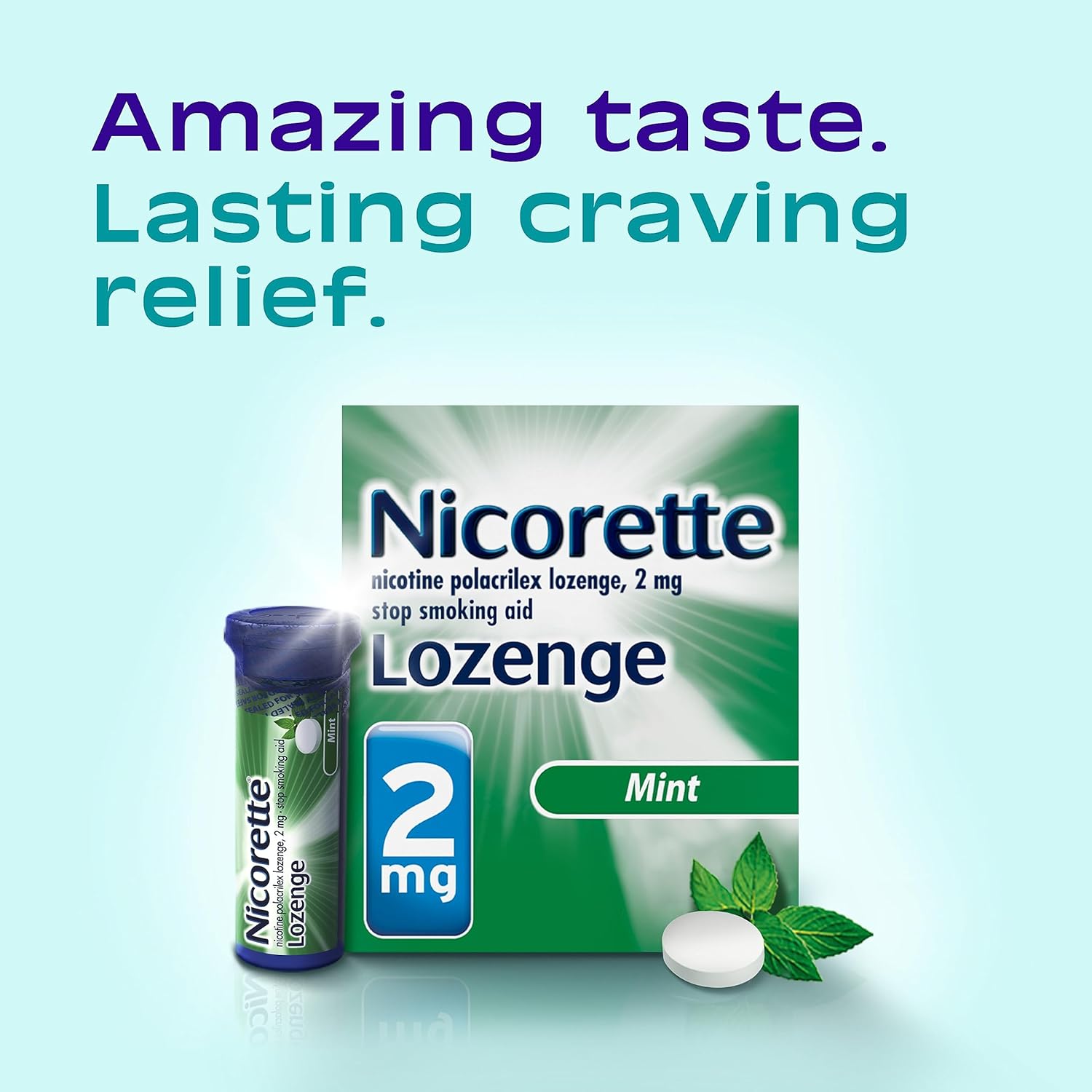 Nicorette Nicotine Mint Lozenges 2 mg, 144 ct S417736