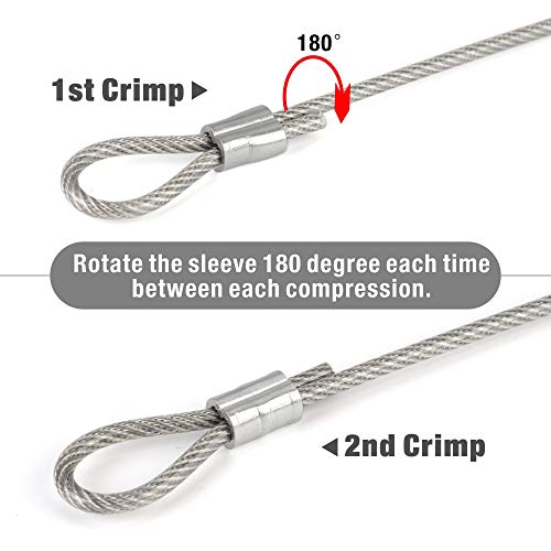 iCrimp Swaging Tool for Wire Rope Crimping, Aluminum Copper Sleeves and Ferrules, with Built-in Cable Cutter V3331