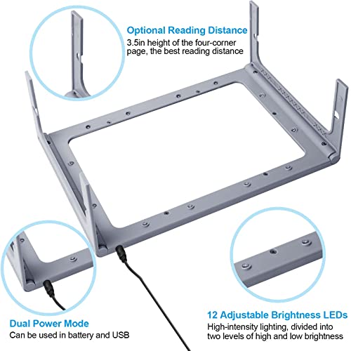 Magnifying Glass with Light and Stand, 36 LED Dimmable Floor Lamp W103652