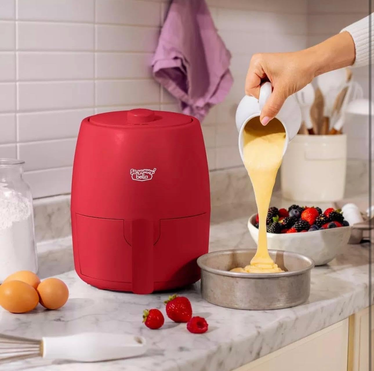 bella Air Fryer So Yummy 2.0qt Red E1755