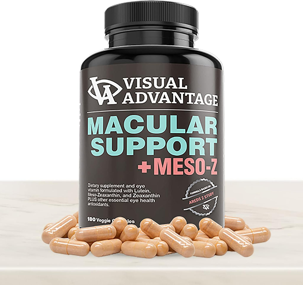 Visual Advantage® Macular Support + Meso-Z Blue Light Eye Vitamin (180 Count) J473