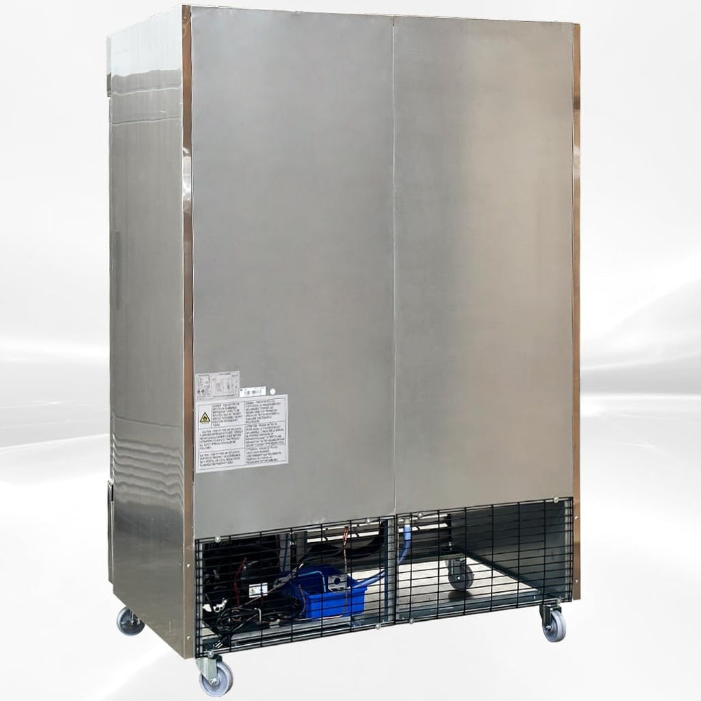 Commercial Freezer 2-Door Solid Upright Stainless Steel NSF 54" I61518