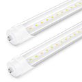 SHINESTAR 20-Pack 8FT LED Bulbs, Ballast Bypass, 44W 6500K Daylight, F96T12 LED Replacement for T8 T10 T12 Fluorescent Tubes, FA8 Single Pin, Dual-end, Clear Cover