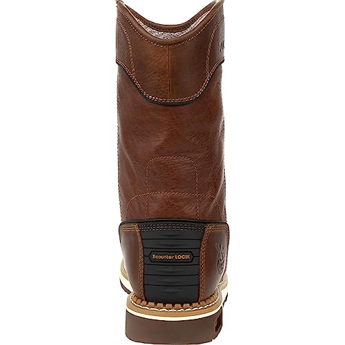 Georgia Boot Men's Brown Amp Lt Wedge Waterproof Pull-on Industrial Boot W522