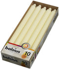 BOLSIUS Ivory Candlesticks Bulk Pack 50 Count - Unscented Dripless 11.5 Inch Household & Dinner Candle Set - 12+ Hours - Premium European Quality - Consistent Smokeless Flame - 100% Cotton Wick