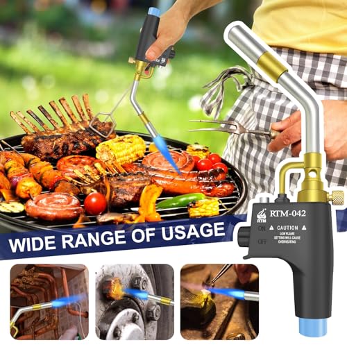 Propane Torch Head with Trigger Start for Soldering, Welding and Brazing (RTM-042) K7177