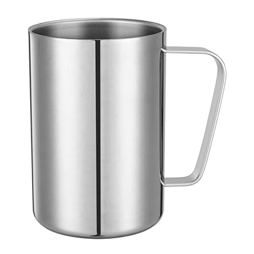 Insulated Stainless Steel Coffee Beer Mug/Double-Wall Camping Travel Coffee Stainless Steel Cup/Double Wall Vacuum Travel Metal Hot Mug/Tumbler Mug/Shatterproof Cup.400ml,1Piece