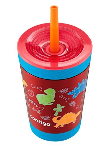 Contigo THERMALOCK Spill-Proof Kids Stainless Steel Tumbler with Straw, 12 Oz. G6559