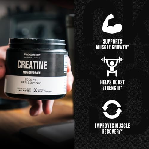 Jacked Factory Creatine Monohydrate Powder 425g, Unflavored C770