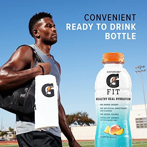 Gatorade Fit Electrolyte Beverage Tropical Mango 16.9oz Bottles (12 Pack) Z731172