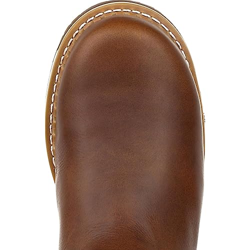 Georgia Boot Men's Brown Amp Lt Wedge Waterproof Pull-on Industrial Boot W522