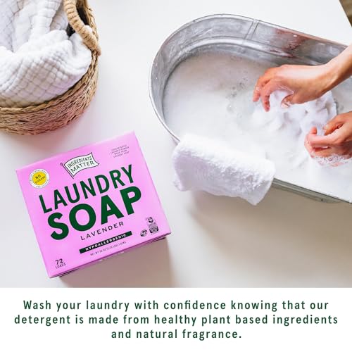 Ingredients Matter Powder Laundry Soap Lemongrass Scent Hypoallergenic 30 oz G8225