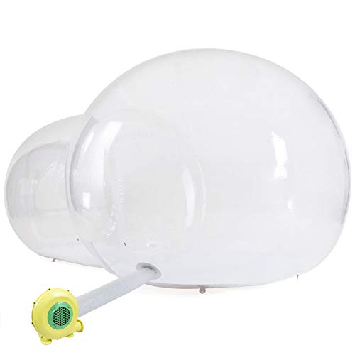 Inflatable Bubble Tent 6.6ft Outdoor Clear Dome Camping Cabin with Air Blower M529819