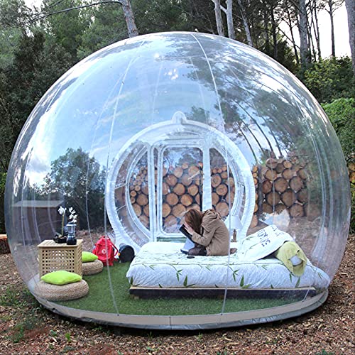 4M/13ft Inflatable Bubble Tent Clear 2M Tunnel Dome for Camping Backyard L29531