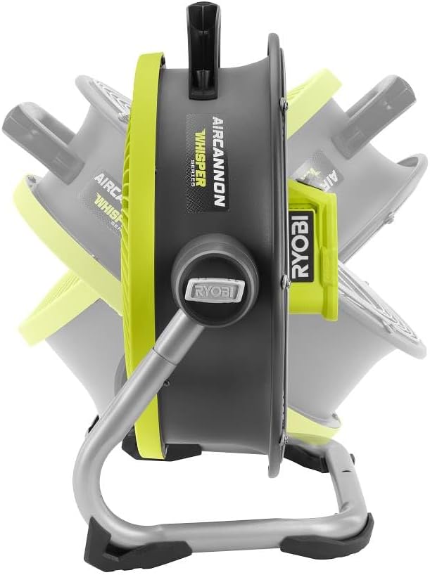 RYOBI ONE+ 18V Cordless Hybrid WHISPER SERIES 14 in. Air Cannon Fan (Tool Only) H481228