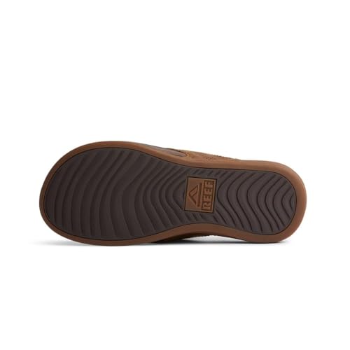 REEF Cushion Lux Men's Flip Flop, Leather Strap V91842