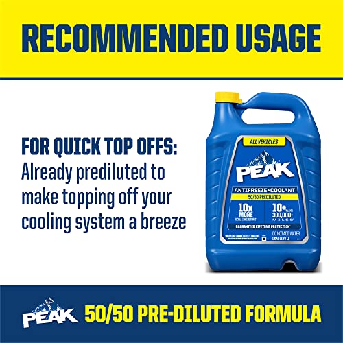 PEAK 50/50 Prediluted Antifreeze and Coolant K95124