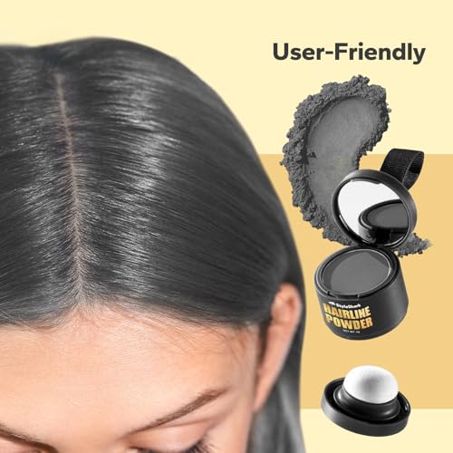Hairline Powder Root Touch Up for Thinning Hair, Sweatproof, Light Brown Z1943