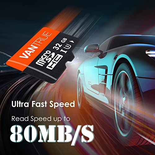Vantrue 256GB microSDXC UHS-I U3 4K Video Monitoring SD Card with Adapter for Dash Cams B2088