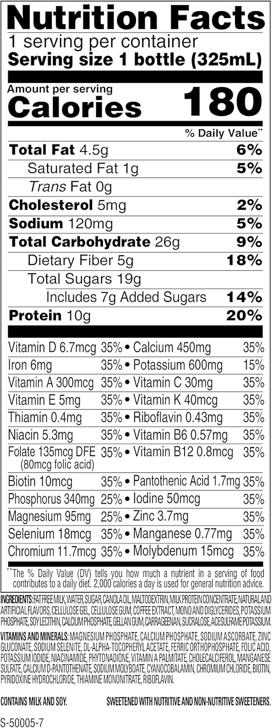 SlimFast Original Cappuccino Delight Meal Replacement Shake, 11 Fl Oz, 8 Count O5339