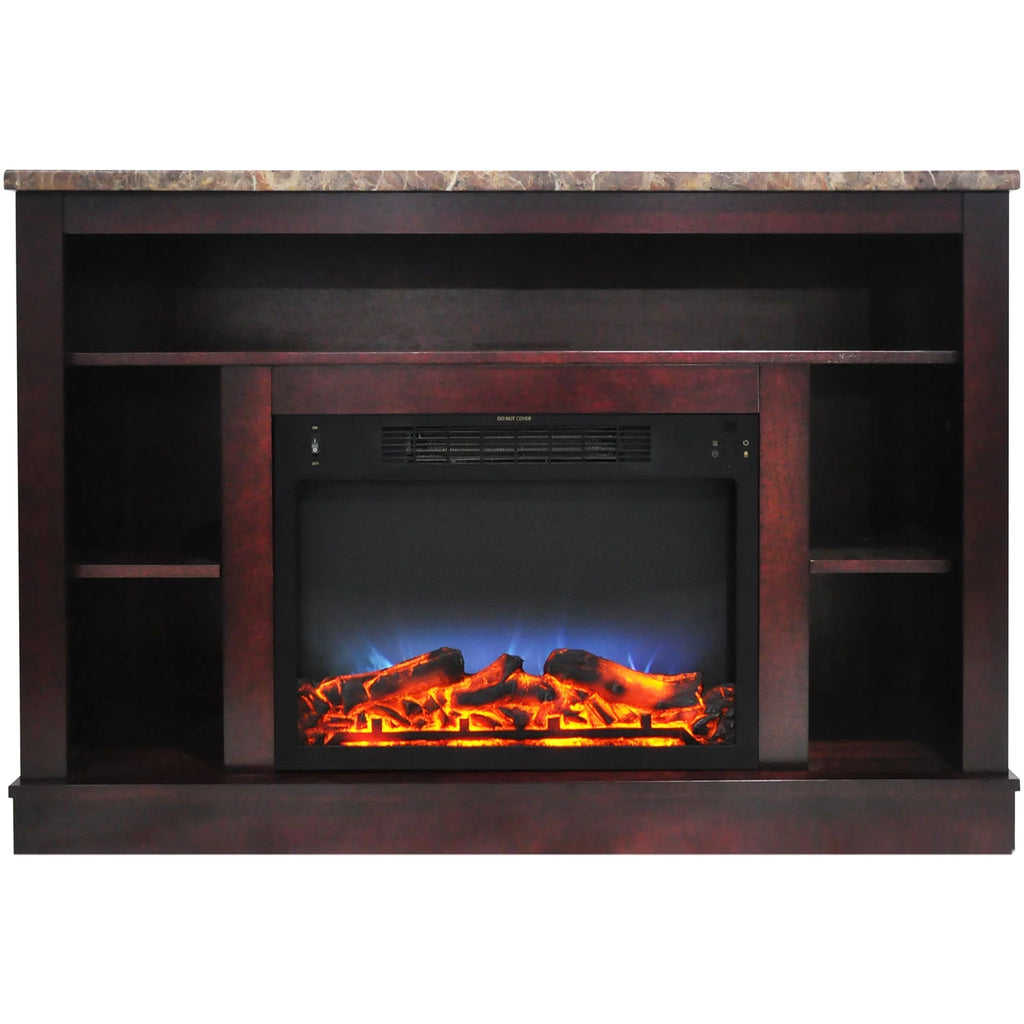 Cambridge Seville 47" Freestanding Electric Fireplace with Remote, Mahogany Mantel P837
