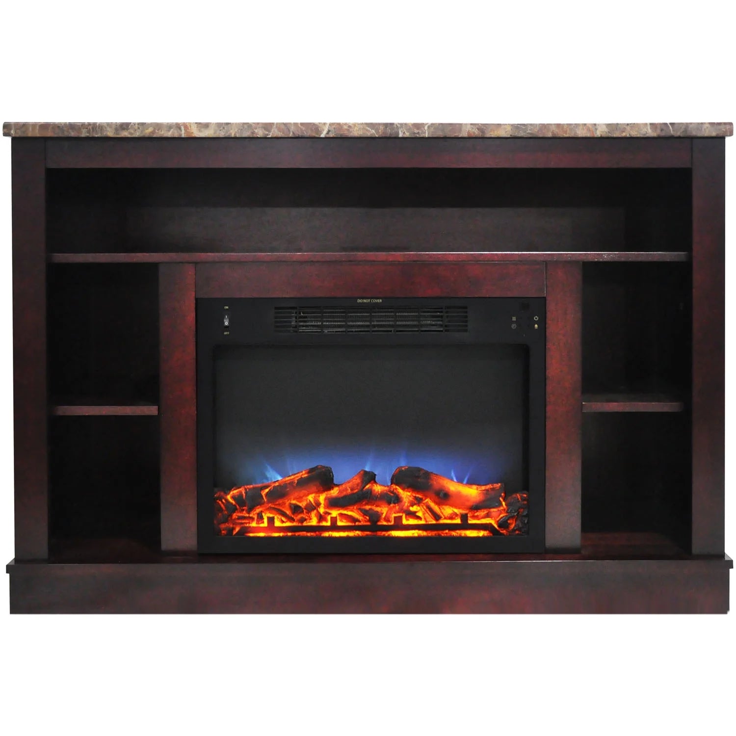 Cambridge Seville 47" Freestanding Electric Fireplace with Remote, Mahogany Mantel P837