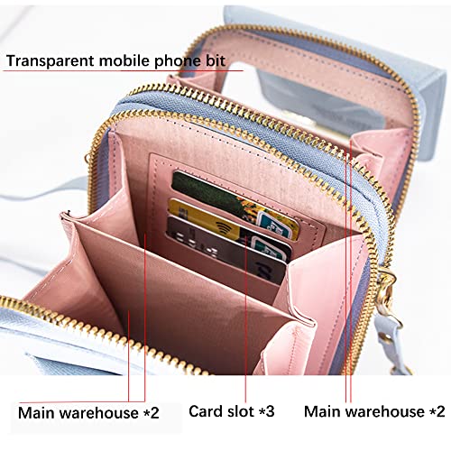 Anti-Theft Leather Crossbody Phone Purse for Women with RFID Blocking Z96400