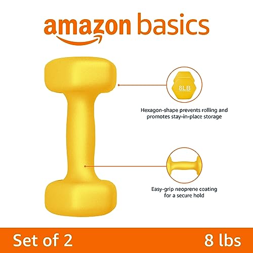 Amazon Basics Neoprene Hex Dumbbell Hand Weight N626248