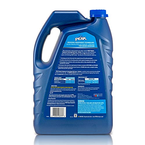 PEAK OET Extended Life Blue Antifreeze/Coolant for Asian Vehicles, 1 Gal. U2143