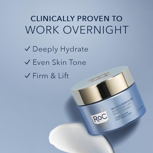 RoC Multi Correxion 5 in 1 Restoring Anti Aging Facial Night Cream with Hexinol, 1.7 oz T21253