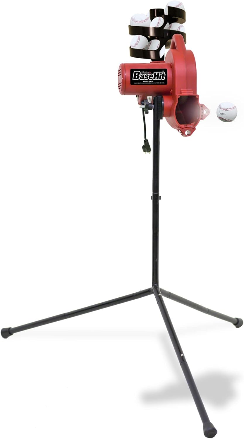 Heater Sports Base Hit Lite Real Baseball Pitching Machine K9514