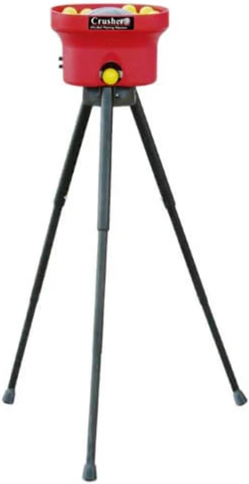 Heater Sports Crusher Professional Mini Lite-Ball Pitching Machine with BONUS Steel Tripod & 8 Hour Battery