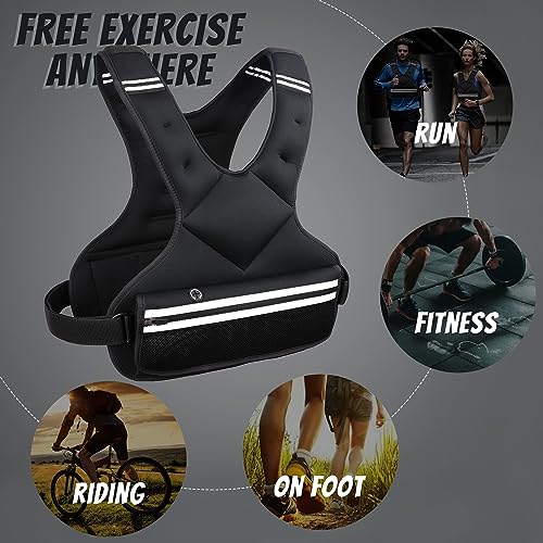 JoyPlus Adjustable Weight Vest for Running and Strength Training V7523