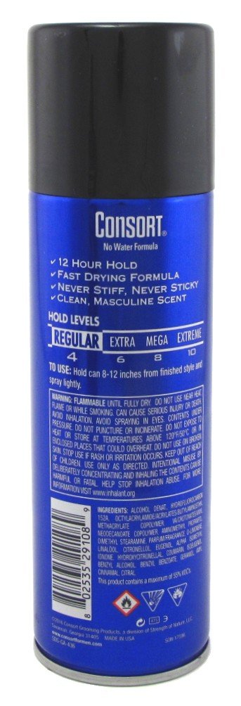 Consort Hair Spray 8.3oz Regular Hold Aerosol (2 Pack) R62172